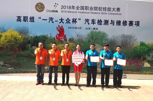 汽车检测与维修技能团体二等奖